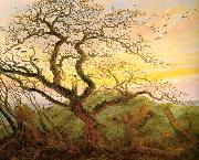 Caspar David Friedrich Tree with crows oil